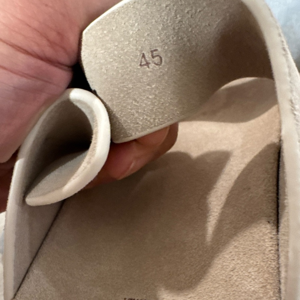 Brunello Cucinelli Taupe Double Buckle Sandals - Picture 5 of 6